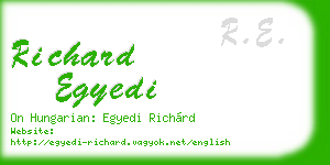 richard egyedi business card